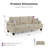 Luka Chenille Sofa With Cup Holders And Usb Ports-868630076-869027983