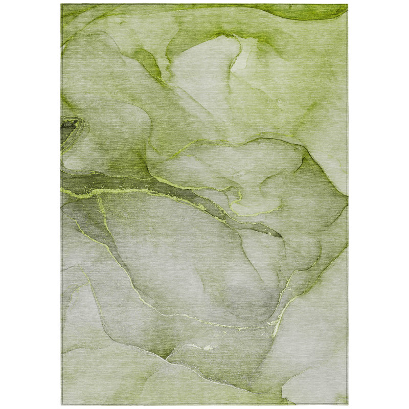 Fifi Washable Abstract Indoor / Outdoor Rug, Rectangle 9' x 12'