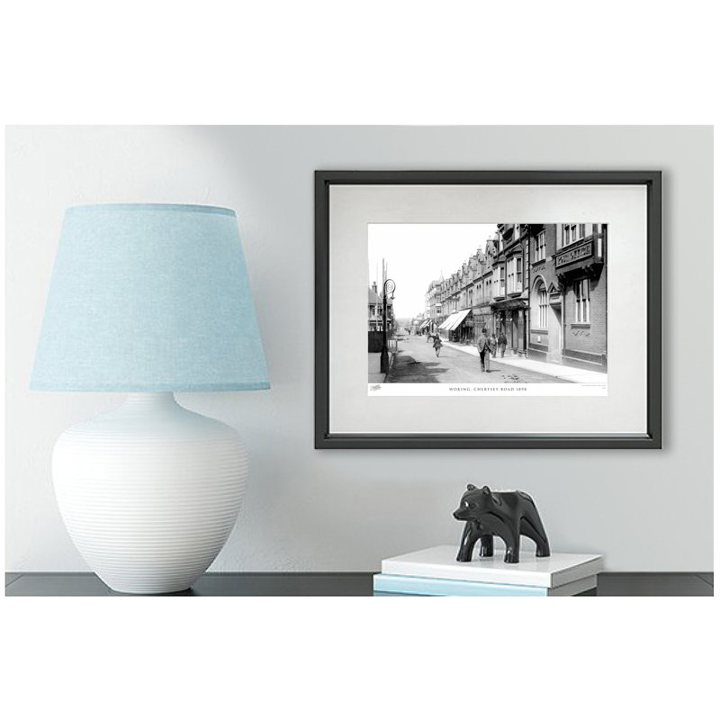 Woking, Chertsey Road 1898 by Francis Frith - Single Picture Frame Print, 28cm H x 36cm W x 2.3cm D