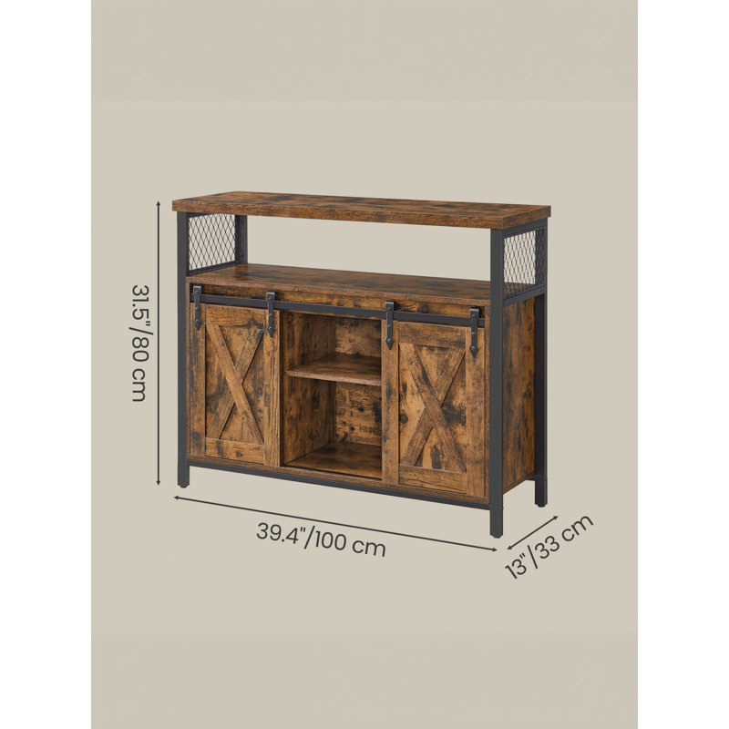 Particle Board Rectangle Accent Cabinet