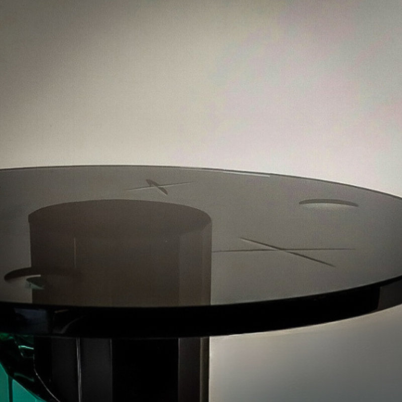 Handmade Turquoise and Clear Crystal Cake Stand