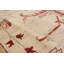 Tapis en laine crème/dorée/rouge 6 pi 4 po x 9 pi ushak one-of-kind à la main-noué la 2010 Tristram