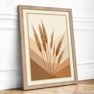 Wheat Study Botanical - Framed Print