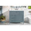 Meuble-lavabo bleu-gris 36 po avec lavabo-431864552