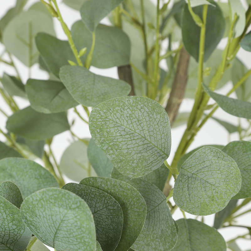 Holzman Faux Eucalyptus Tree in Pot, 70.8" H x 12" W