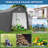 7 Ft. W x 12 Ft. D Metal Portable Storage Shed-107444131