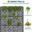 Boîte à fleurs en métal avec treillis, lit de jardin surélevé 71 po x 47 po x 16 po pour plantes grimpantes, légumes, écran d'intimité pour patio