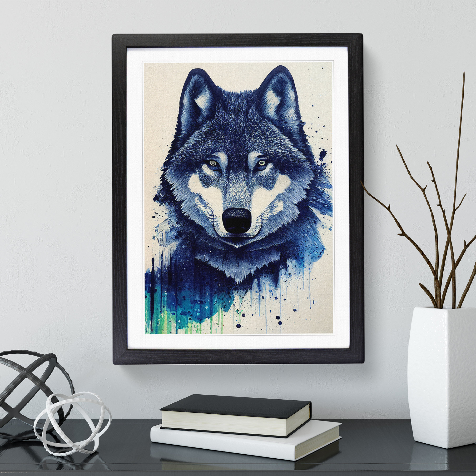 Alpen Home Painted Wolf No.4 - Picture Frame Graphic Art | Wayfair.co.uk