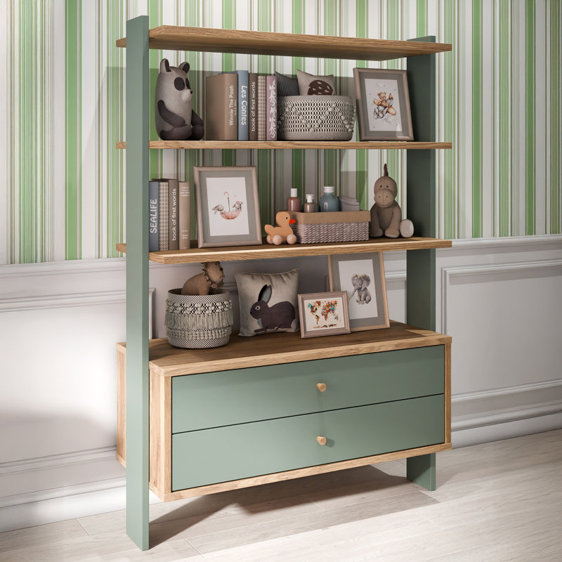 Caskie Manufactured Wood Shelving Unit, (3 Shelves) 152.4cm H x 103.38cm W x 41.15cm D