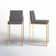 Rakowski Upholstered Counter Stool with Metal Frame