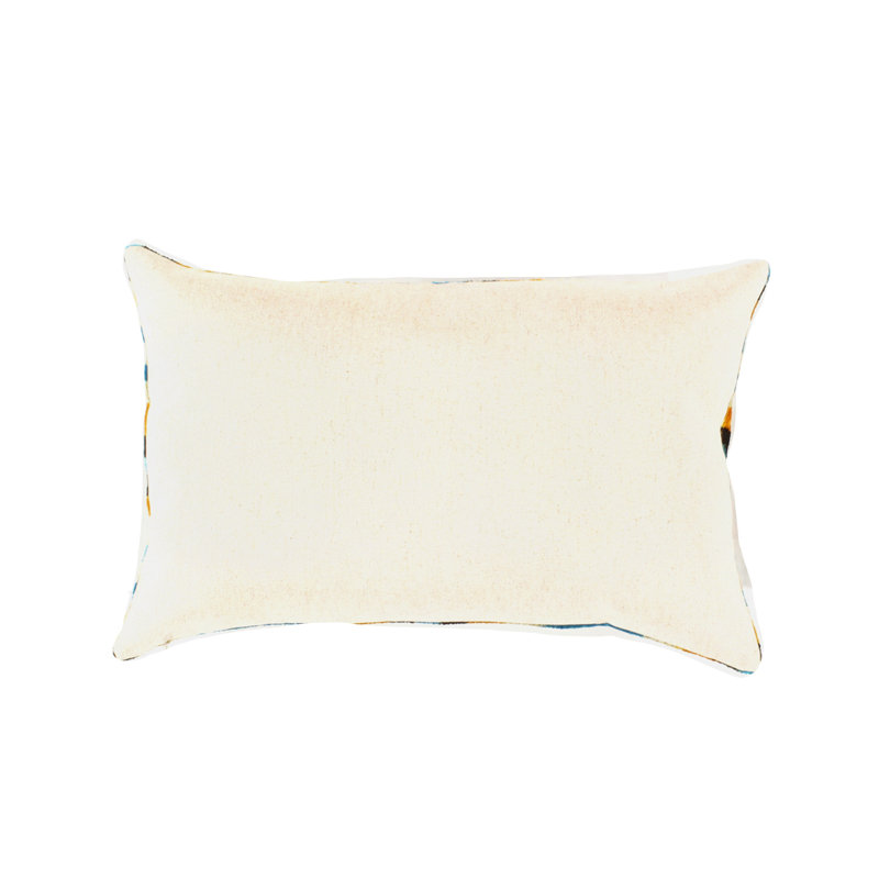 Ikat Silk and Velvet Throw Pillow