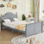 Lit plateforme en bois avec tête et pied de lit-69759044-69759045