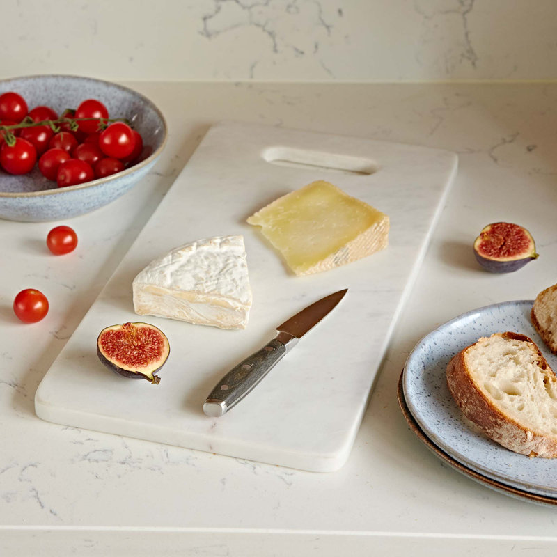 White Marble Rectangular Serving Board