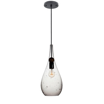 Luminaire suspendu en forme de larme à 1 lumière Earth