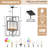 7 - Light Dimmable Geometric Chandelier-2101943631
