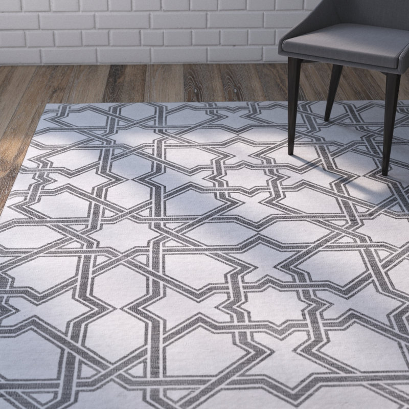 Paolucci Cotton Geometric Indoor Rug, Rectangle 5' x 8'