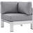 Shore 6-piece Outdoor Patio Aluminum Sectional Sofa Set-23593034