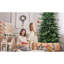 Arbre de Noël 5 pi en PVC vert + PE avec 1488 pointes - Arbre à charnières plein et luxuriant avec support en métal, assemblage facile, conception d'aiguille mixte réaliste-1627794748-1627794747