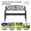 Aalena Steel Park Bench