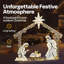 Crèche de Noël d'extérieur 6 pi Emila