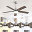 Ventilateur de plafond 42 pouces 5 pales réversible sans fil avec télécommande