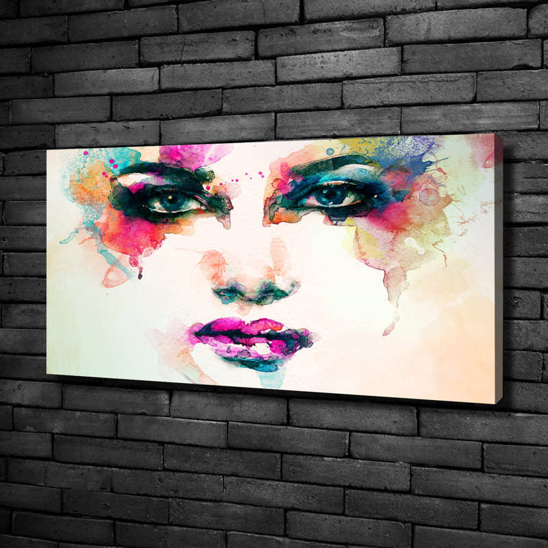 Portrait Of A Woman - No Frame Print on Canvas