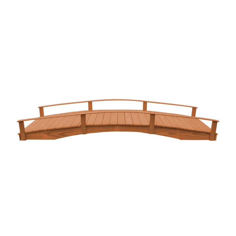 Garden Bridge, Cedar, 22" H x 142" W x 38" D