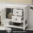 Sharee 30" Single Bathroom Vanity Set With Vessel Sink, Faucet And Drain, Assembly Required-89645169