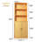 75" Tall Bookcase With Doors, 5 Tier Large Bookshelf With Cabinet, Standing Wood Display Book Shelf For Living Room, Office, Library With Doors-1186487838