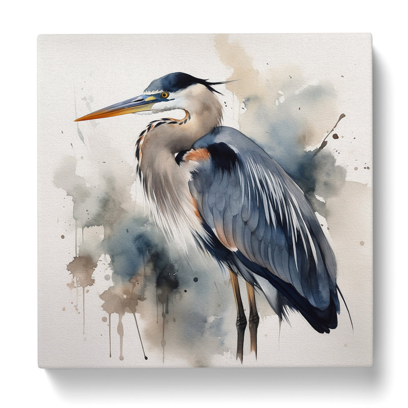 Heron Watercolour - Print