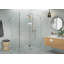 Halo 58 in. x 43 in. x 78 in. 90-degree Fully Frameless Glass Hinged Shower Enclosure-360815215