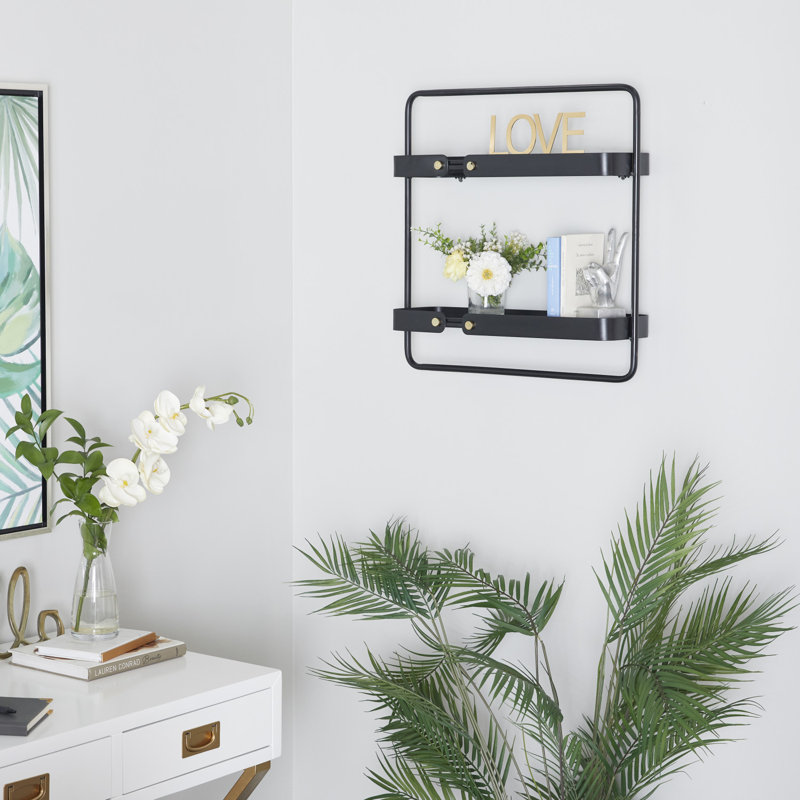 Gibbs 2 Piece Metal Tiered Shelf, 21.20" H x 20.45" W x 6.6" D