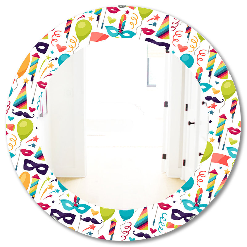 Miroir mural Celebration with Carnival, H 31,5 po x l po