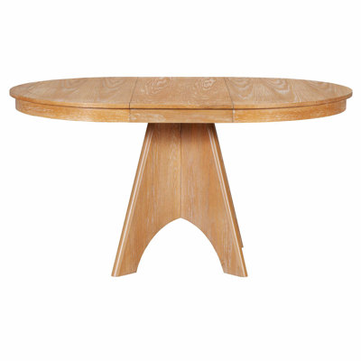 Vintage Rustic Extendable Dining Table with Distressed Surface and Reinforced Cross Leg Structure, Household Kitchen Furniture Suitable for 4-6 People