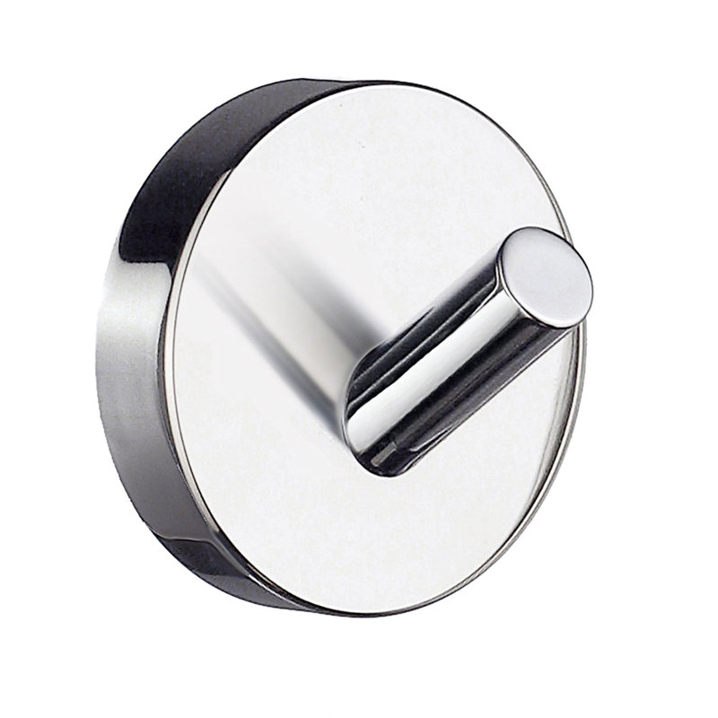 HOME collection single robe hook , Polished Chrome