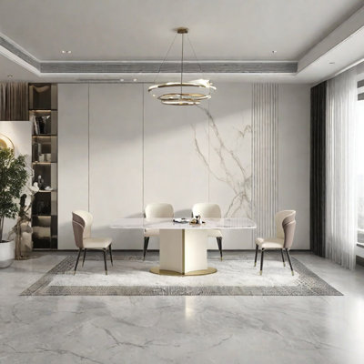 Superior sintered stone dining table set