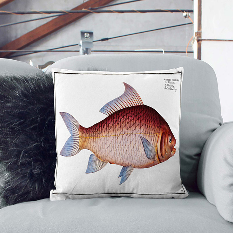 Square Throw Cushion, 40cm H x 40cm W x 15cm D