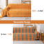 Housse de canapé orange en jacquard géométrique pour canapés pour chien-1275918393-1275918398