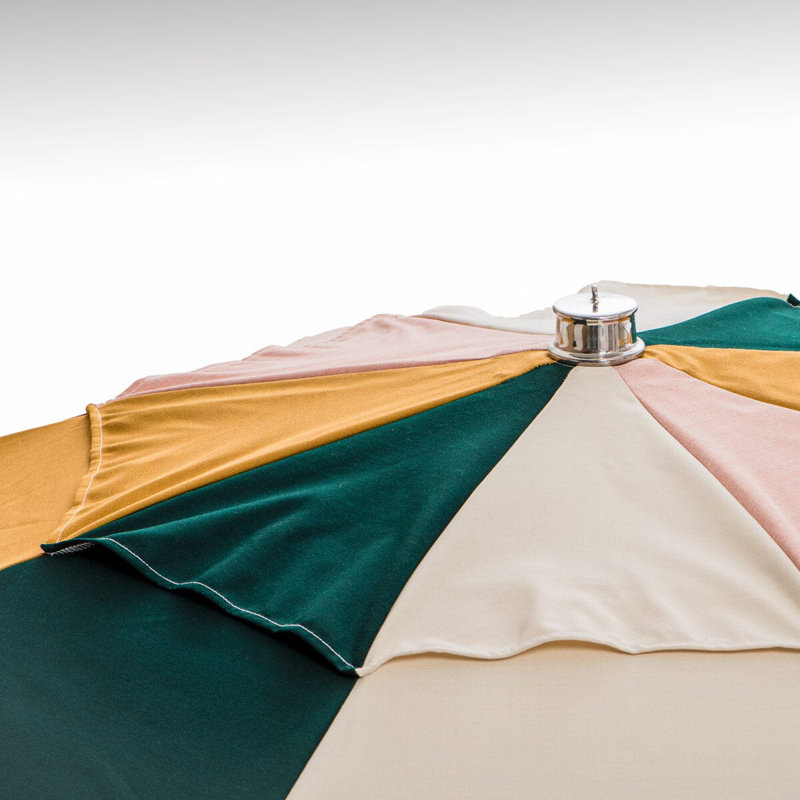 Patio 90'' W Umbrella, Pink/Green/White/Gold