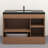 Monterey 47.2" Inch Freestanding Bathroom Vanity + Reinforced Black Acrylic Sink-1053090127