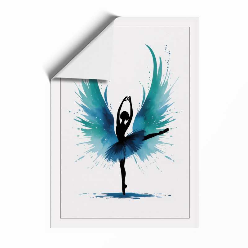 Winged Dancer Modern - Framed Print, Unframed, A1 - 84.1 x 59.4 cm