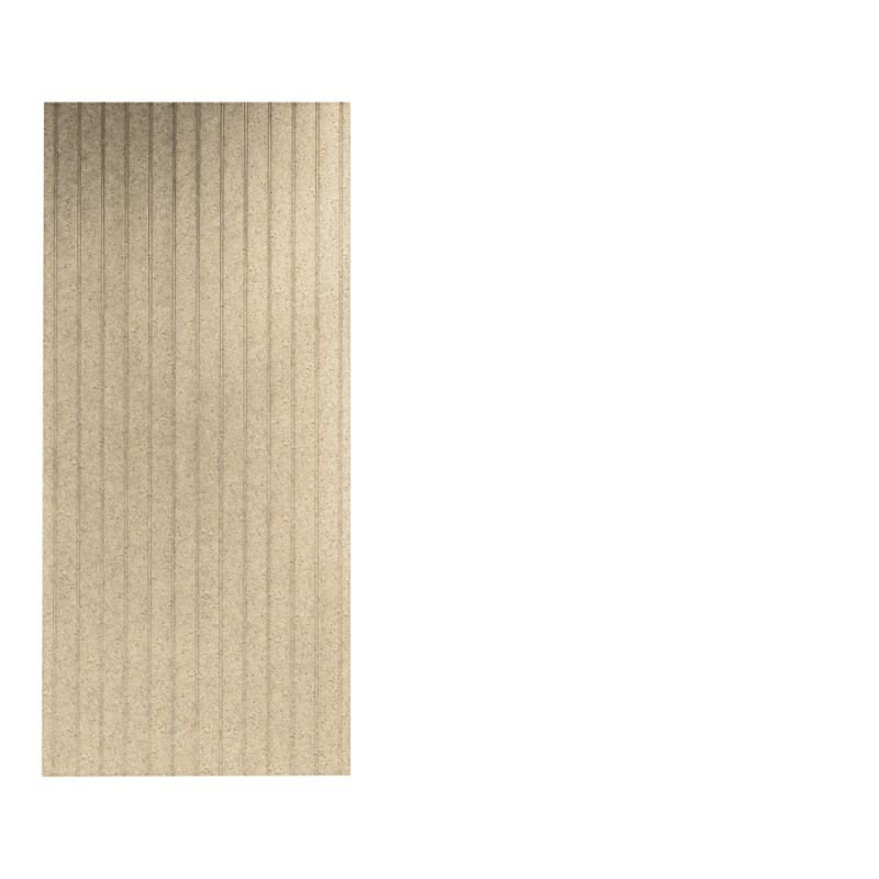 36'' W 0.25'' D 96'' H Glue Up Solid Surface Wall, Bermuda Sand