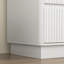 Commode 9 tiroirs pour chambre à coucher avec grands tiroirs, commode en bois, grande commode de plancher, long meuble télé moderne, table d'appoint avec rangement Mid-Century, blanc-132062957