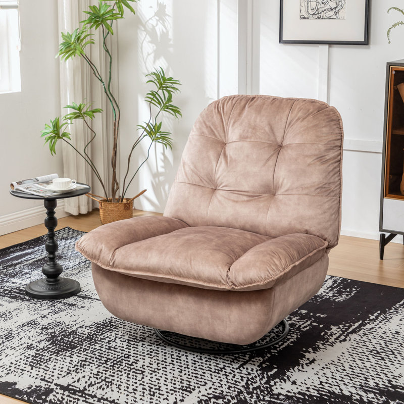 Fauteuil inclinable pivotant, Brun clair