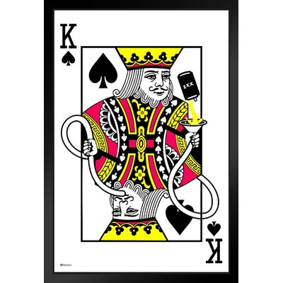Red Barrel Studio® Party King Playing Card Funny Drinking Beer College ...