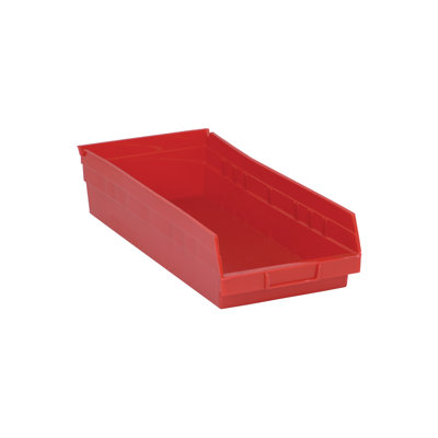 0DE2423CF2AA452E971433306E1337E0 Economy Part Organizer Red Bins 18" L x 9" W x 4" H 10 Pack