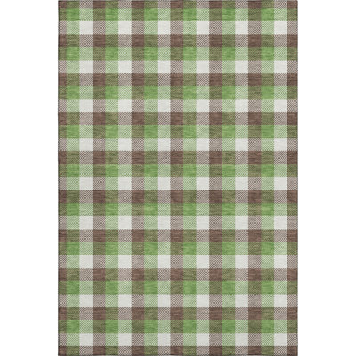 Premium Machine Washable Kian AMF1053 Plaid Rug