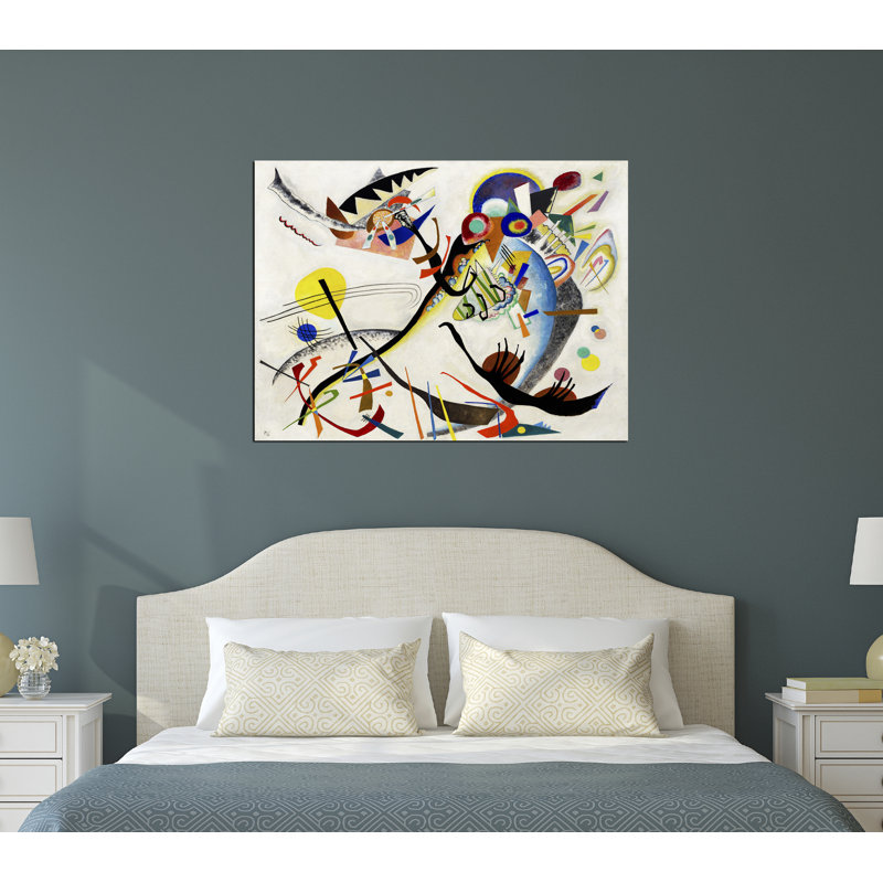 «Blue Segment» par Wassily Kandinsky, art mural sur toile, H 18 po x l 24 po