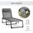 Outsunny Reclining Chaise Lounge Chair, Portable Sun Lounger, Folding Camping Cot, With Adjustable Backrest And Removable Pillow, For Patio, Garden, Beach-1862153153