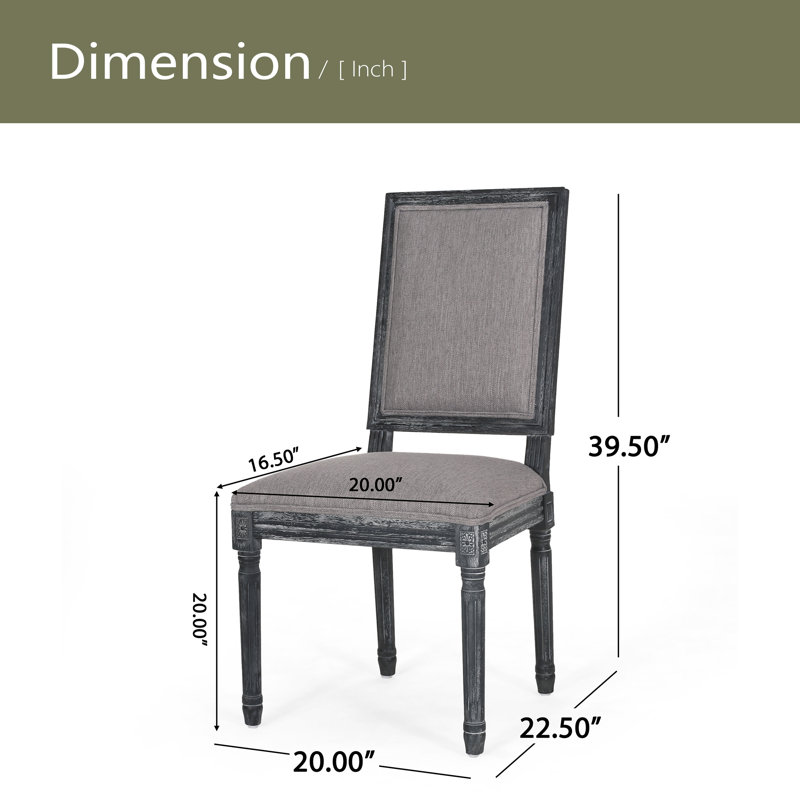 DINING CHAIR, Dark Gray, Gray